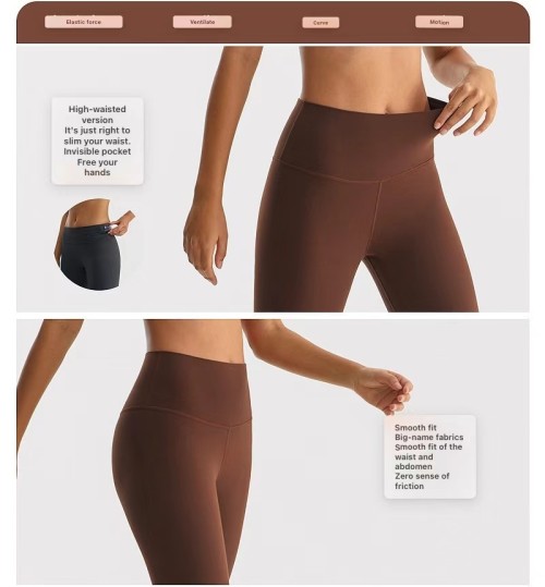 New Lycra Sports Leggings High-waisted yoga leggings,Four-way stretching, tummy control, lift and shape, breathable, stretchy, soft touch.